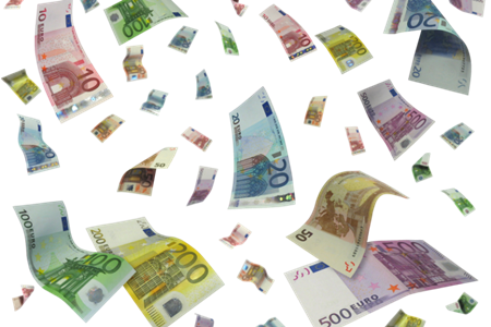 Biglietti che cadono dal cielo